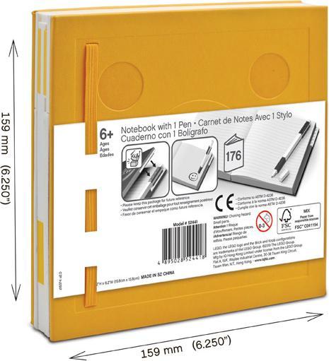 Produktbild LEGO Stationary Yellow Notebook with gel pen