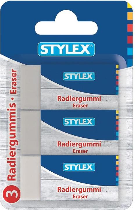Stylex Gommes 3 pcs. sur carte blister