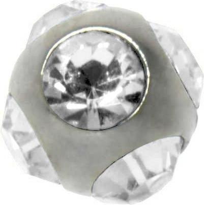 Bijouteria 1.2mm Piercing-Kugel (Chirurgenstahl 316L, Kristall)