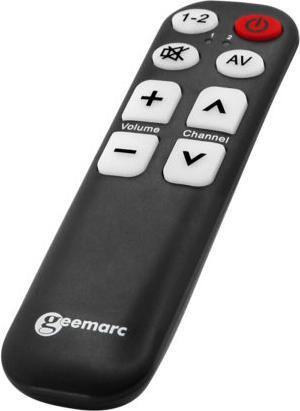 Image du produit Geemarc Télécommande universelle TV-5 avec caractères et touches pour deux appareils max (Télécommande universelle)