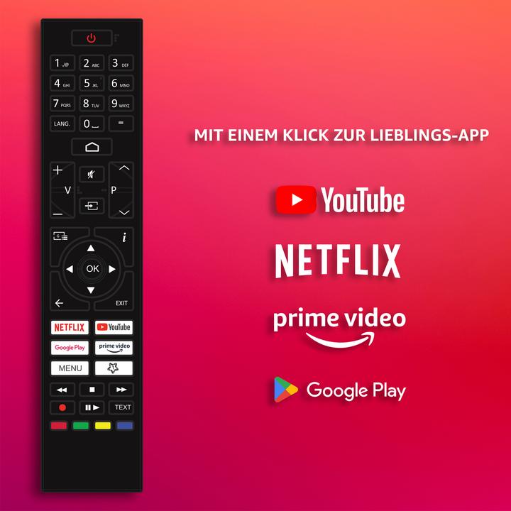 Produktbild Telefunken QLED TV 40 Zoll Fernseher Full HD Android TV (HDR Smart TV, Triple-Tuner) QF40AO750S (40", QLED, Full HD, 2024)