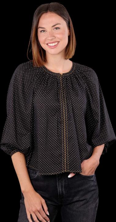 Actual product image Scotch & Soda Balloon Sleeve Blouse Embroidered Black (XS)