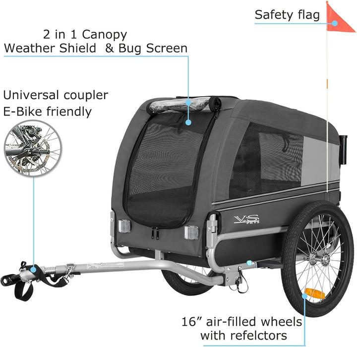 Actual product image Tiggo Hundeanhänger für Velo