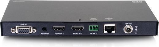 Actual product image C2G Dual HDMI® HDBaseT 4K + VGA, 3.5 mm et RS232 sur boîtier d'extension émetteur de commutation Cat ver