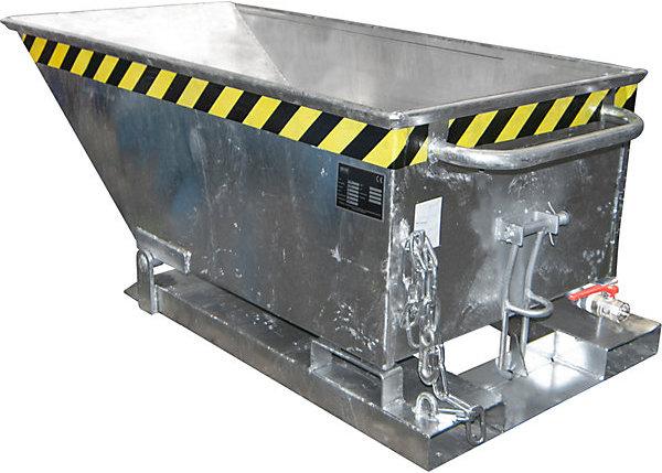 Produktbild eurokraft pro Späne-Kippmulde, niedrige Bauform (250 l)
