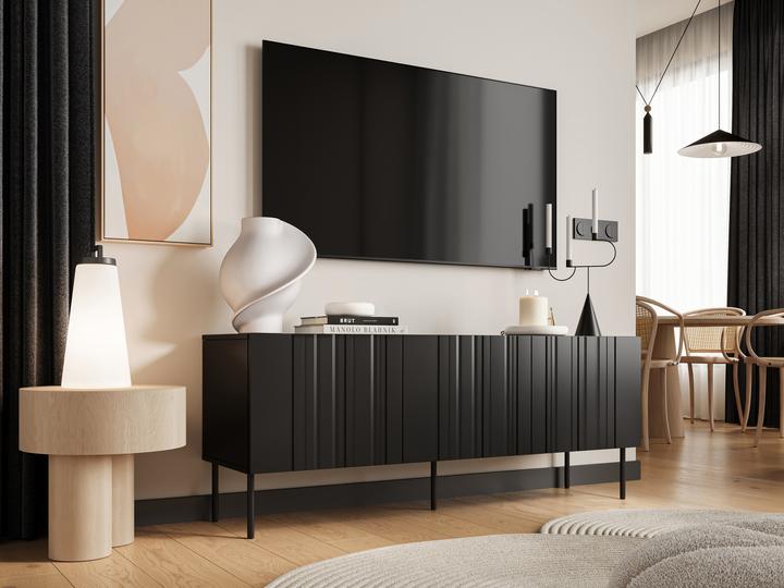 Produktbild Cama RTV Schrank ISLA 150.5x40x60 schwarz matt