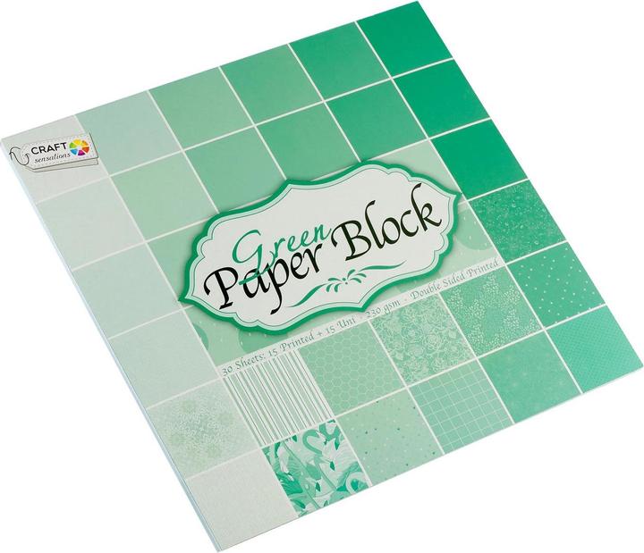 Produktbild Grafix Bastelkarton, 30 Blatt - Grün (30 x)