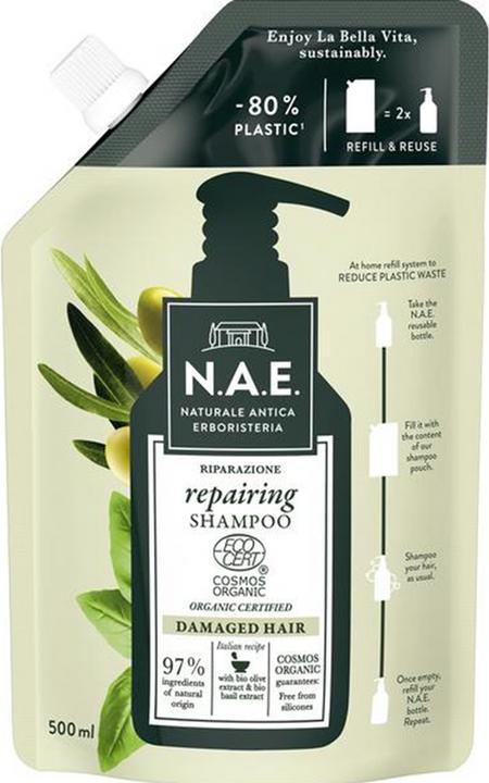 Actual product image N.A.E. Shampoo & Treat Repairing Refill 500 ml (500 ml, Liquid shampoo)