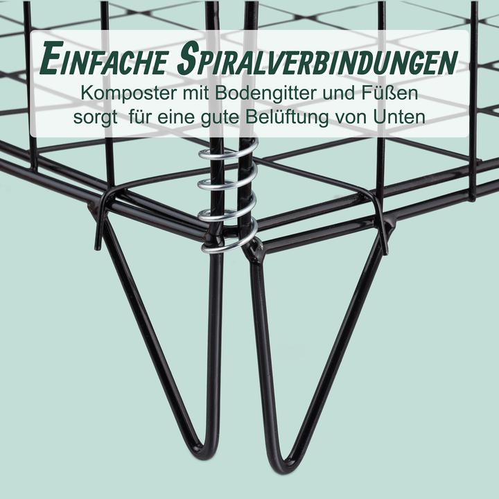 Produktbild Relaxdays Komposter Metall (120 l)