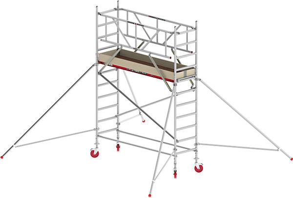 Actual product image Altrex RS TOWER 41 slim mobile access tower, wooden platform, length 2.45 m, working (Scaffolding, 240 cm)