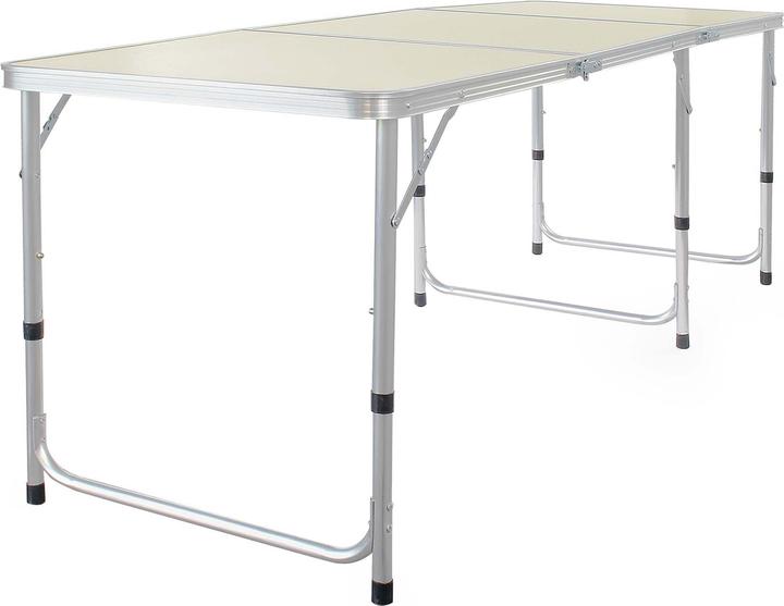 Wiltec Toboli Campingtisch klappbar 180x60x70cm höhenverstellbar Klapptisch Camping