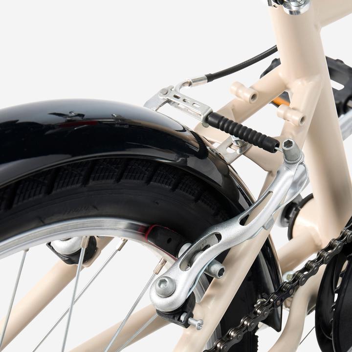 Actual product image Btwin Kinderfahrrad Trekkingrad 20 Zoll Riverside 500 beige (20")