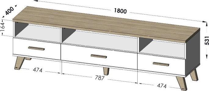 Actual product image Cama Lotta (180 x 40 x 53 cm)