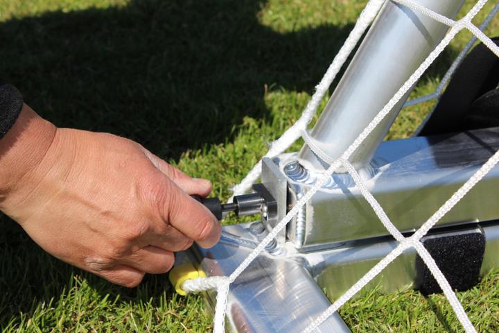 Image du produit Sport-Thieme But de football grand terrain avec arceau de filet rabattable et cadre au sol