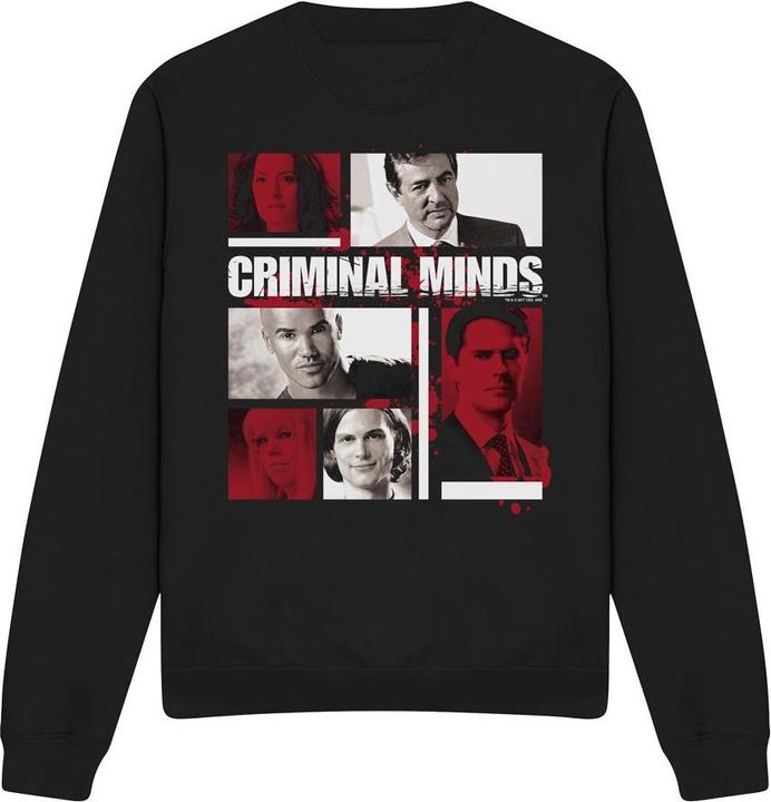Actual product image Criminal Minds Unisex Adult Character Boxes Sweatshirt (S)