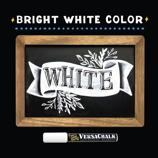 Produktbild VersaChalk - Kombi Set mit 2 weissen Kreidemarkern 3mm + 5mm (Weiss, 5 mm, 2 x)