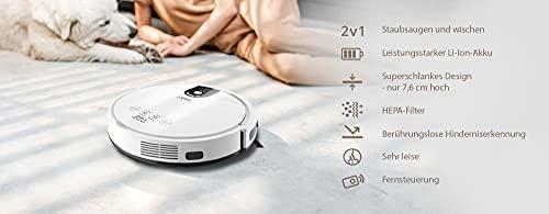 Productafbeelding ETA Robotstofzuiger ETA122790000 Zero 2-in-1, met natreinigingsfunctie