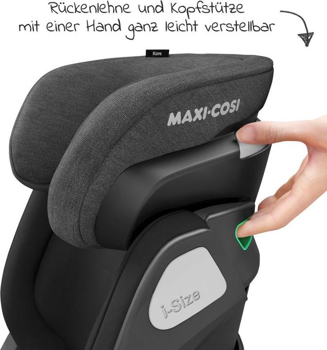 Produktbild Maxi-Cosi Kore Authentic Black (Kindersitz, ECE R129/i-Size Norm)
