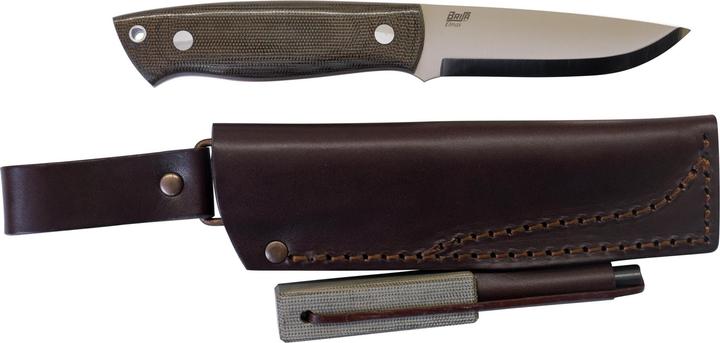 Image du produit Brisa Trapper 95 Elmax Green Micarta Scandi Firesteel (9.50 cm)