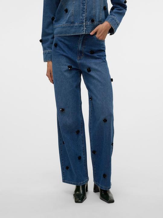 Actual product image Vero Moda VMTAYLOR Mid Rise Baggy Fit Jeans Weit geschnitten (W27/L32)