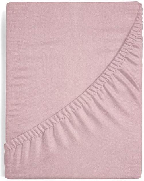 Produktbild Eurofirany DESIGN 91 Cotton sheet with rubber JERSEY, 140X200 + 30CM, 125 g / m2, color: powder pink (140 x 200 cm)