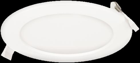 Actual product image Orno EURUS LED 18W, downlight, recessed, round, 1300lm, 3000K, white, built-in LED driver (1300 lm)
