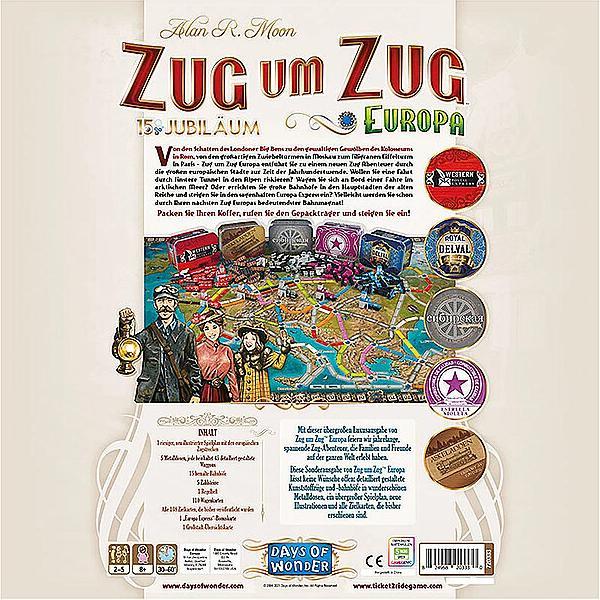 Produktbild Days of Wonder Europa - Zug um Zug (Deutsch)