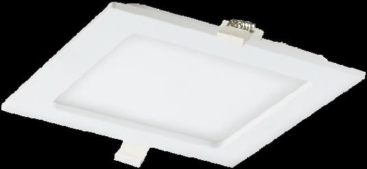 Actual product image Orno AKMAN LED 12W, downlight, recessed, square, 780lm, 3000K, white, built-in LED driver (780 lm)