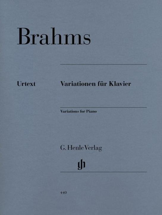 Produktbild Variationen für Klavier (Französisch, Englisch, Ernst Herttrich, Margit L. McCorkle, Johannes Brahms, Hans Kann, Sonja Gerlach, 2000)