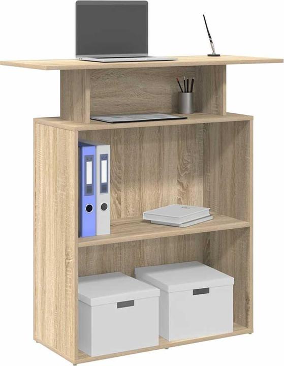 Produktbild VidaXL Empfangstheke Sonoma-Eiche 100x40x104 cm Holzwerkstoff Empfangstresen
