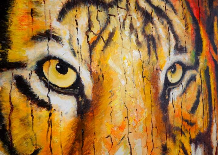 Produktbild MCW Wandbild Tiger (100 x 90 x 3. 5 cm)
