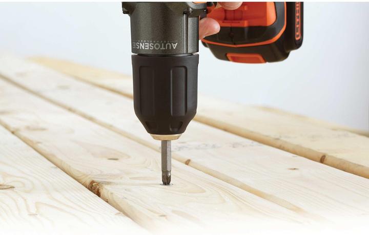 Produktbild Black & Decker 18V AkkuBohrschrauber Autosense, 2 Akku (Akkubetrieb)