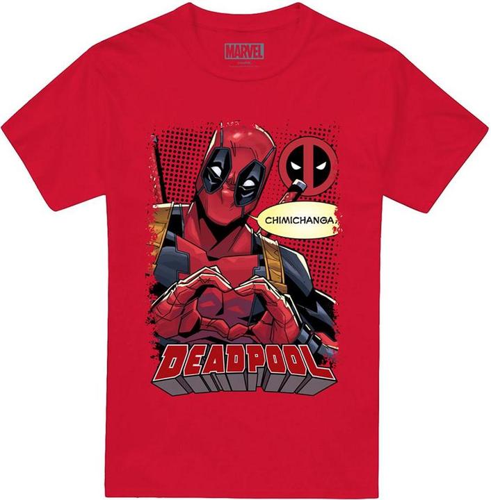 Immagine prodotto Deadpool Chimichanga Maglietta Cuore Uomo (4XL)