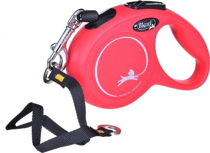 Flexi Retractable leash NEW CLASSIC CAT XS, 3 m red rope (XS, Katze, Hundesport)