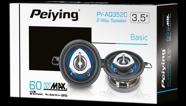 Actual product image Peiying Car speaker PY-AQ352C 3.5 " (7.62 cm)