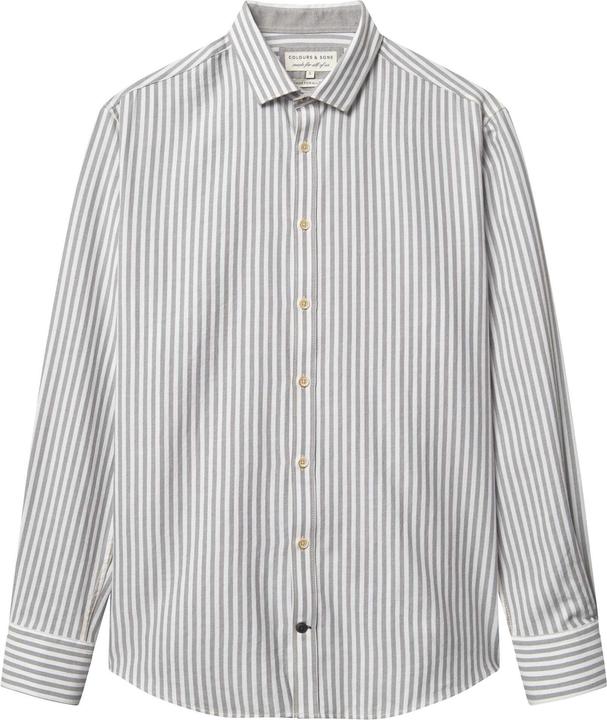 Colours & Sons Langarmhemd Shirt Brushed Twill Stripes