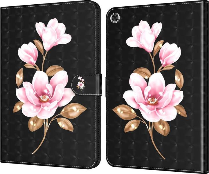Cover-Discount Galaxy Tab A8 10.5 - Etui Glitter Effect Lotus Bloesem (Galaxy Tab A8)