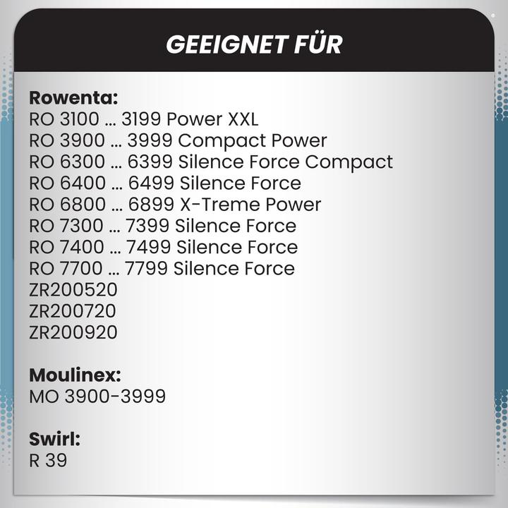 Produktbild Mc Filter 20-teiliges Staubsaugerbeutel-Set für Swirl R39 (20 x)