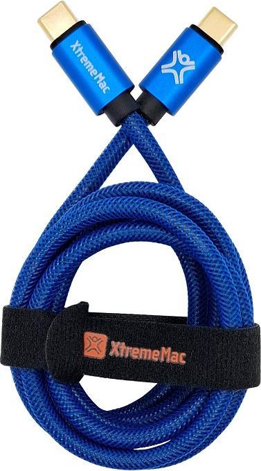 Image du produit Xlayer Câble Balistique Entièrement Réversible USB-C Vers Usb- Premium 1.2m Bleu (1.20 m, USB 3.2 Gen 1)