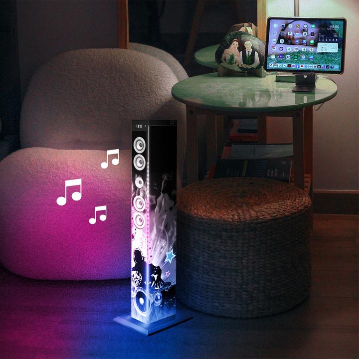Produktbild Bigben DJ Light Turmlautsprecher (Stromversorgung über USB)