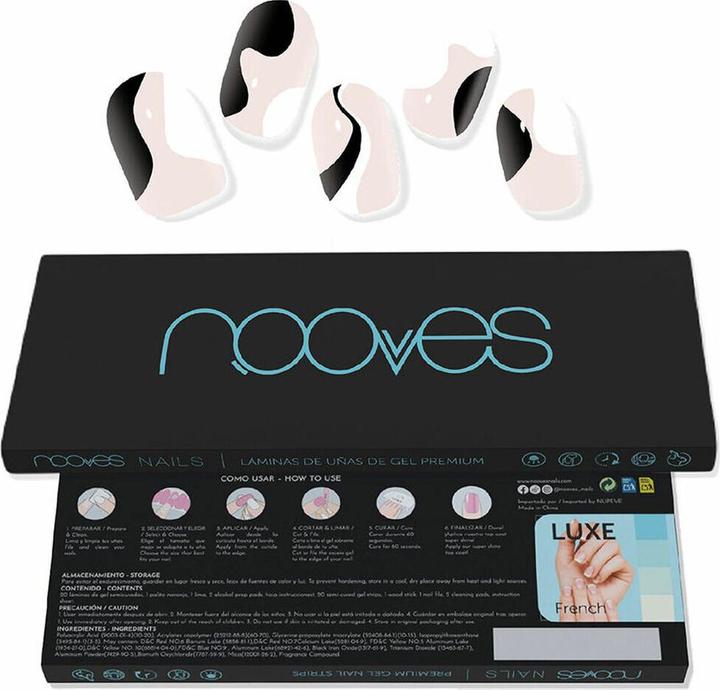 Immagine prodotto Nooves NAILS Premium Precured Gel Nail Foils So Twirl Art Design Strisce di gel per unghie semi-indurito. (Set per lo styling delle unghie, Animali)