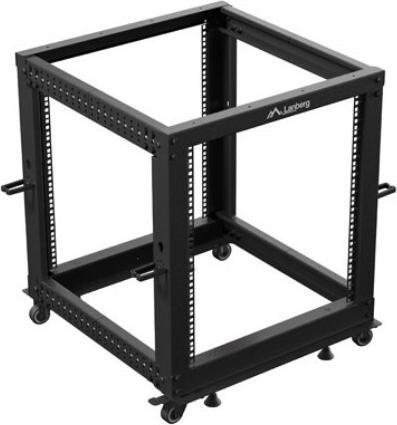 Produktbild Lanberg OPEN RACK 19 12U 600X600-1100 REGULOWANY CZARNY (6.86 HE, 19 Zoll Rack)