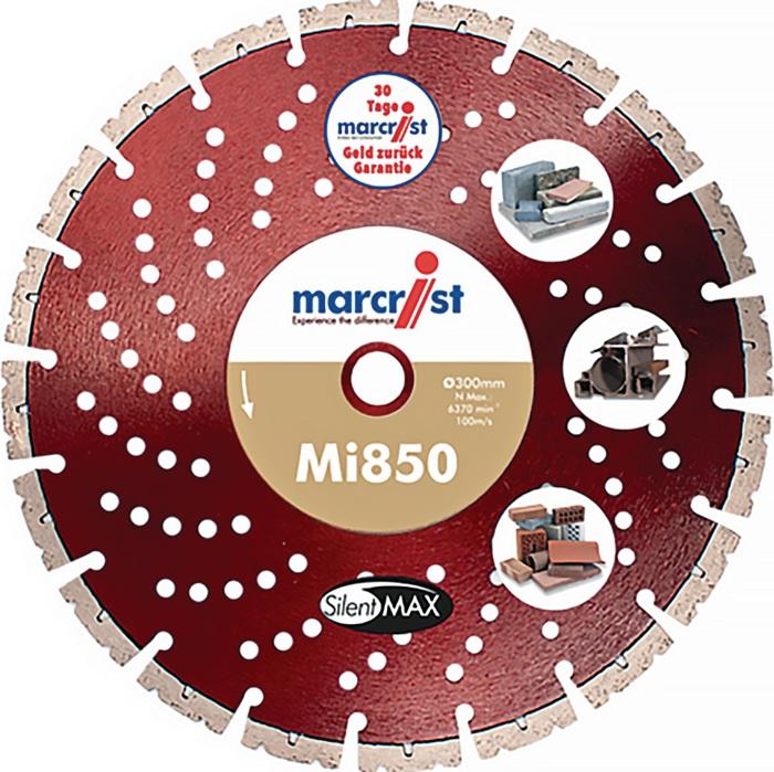Marcrist Diamantdoorslijpschijf MI850S ( 4000865517 ) Ø 230 mm asgat 22,23 mm haakse slijper segmentbreedte