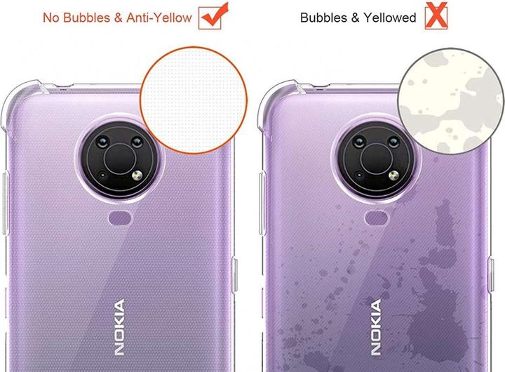 Actual product image Screenguard Nokia G10 Cover Crystal Soft Airbag Bumper (Nokia G10)