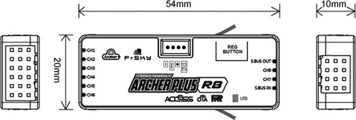 Actual product image FrSky Empfänger Archer Plus R8 2,4Ghz