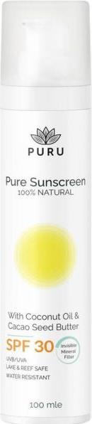 Actual product image PURU Pure (Suntan cream, SPF 30, 100 ml, 147 g)