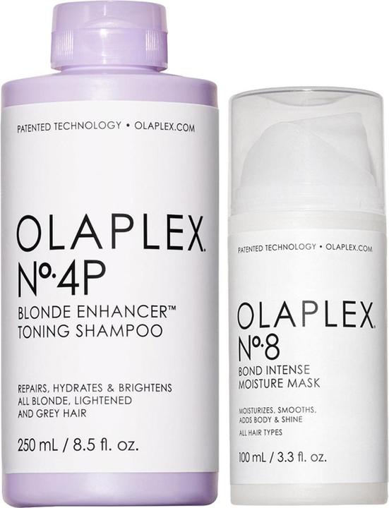 Image du produit Olaplex No Yellow + Intense Moisture No. 4P + No. 8 (Set soin capillaire)