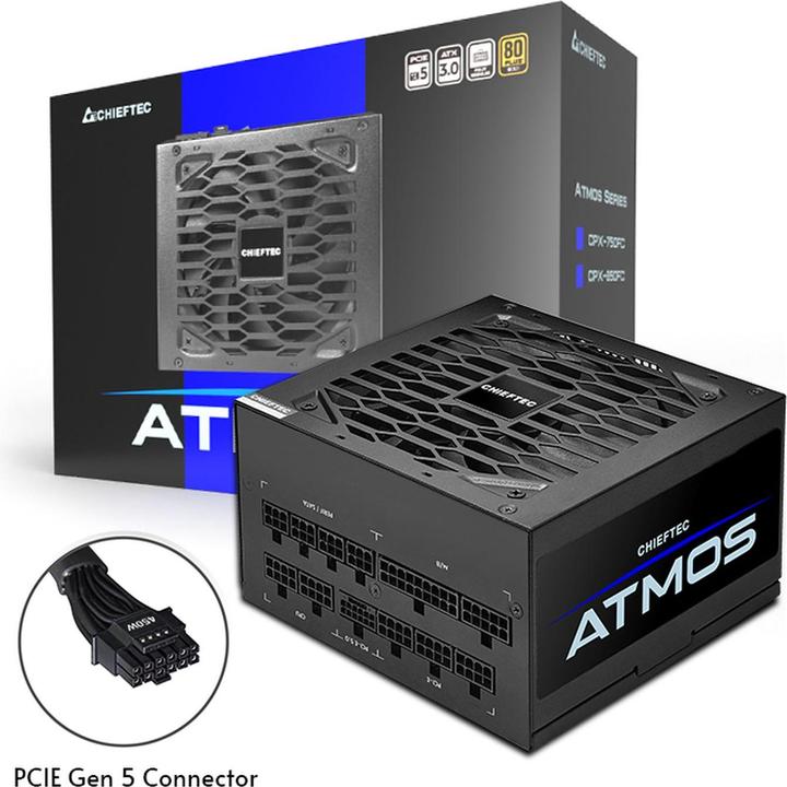 Immagine prodotto Chieftec Alimentatore 750 Watt ATX ** Serie ATMOS (750 W)
