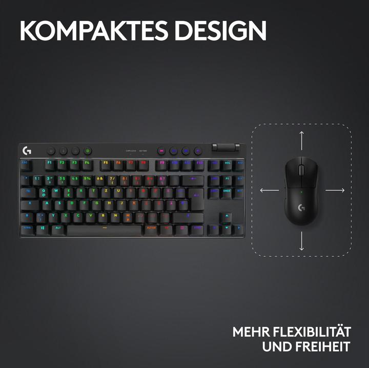 Actual product image Logitech G Pro X TKL Lightspeed (CH, Wireless, Cable)