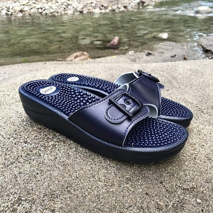 Actual product image Scholl New Massage PVC navy blue (37)